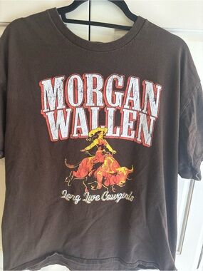 Morgan Wallen Short Sleeve Brown Graphic Tee